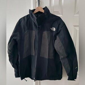 The North Face Hyvent 2 In 1 Jacket Full Zip Lined 2 Piece Black Mens